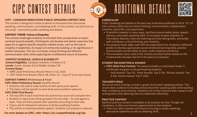 CIPC · original 2026 contest details — original poster; readable text is provided immediately before this image