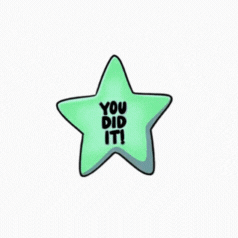 You did it!