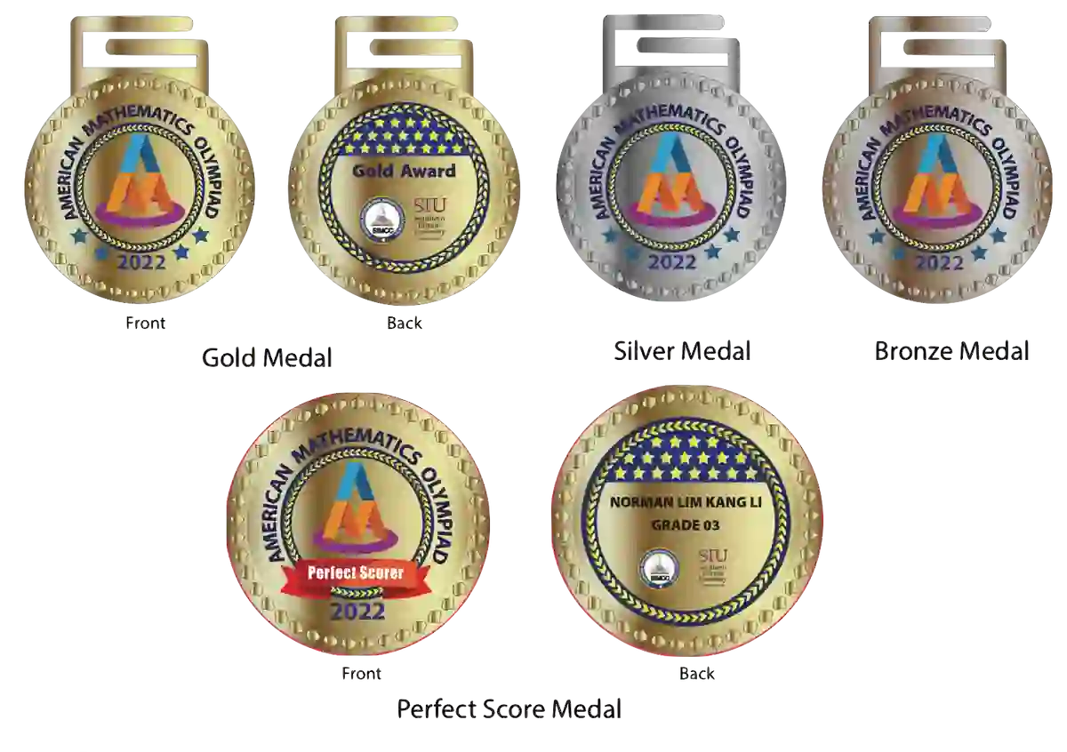 Amaerican Mathematics Olympiad (AMO) Medals