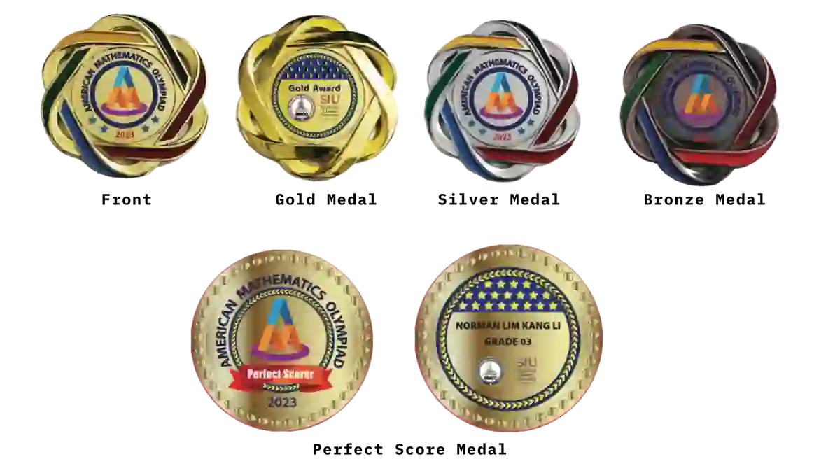 Amaerican Mathematics Olympiad (AMO) Medals