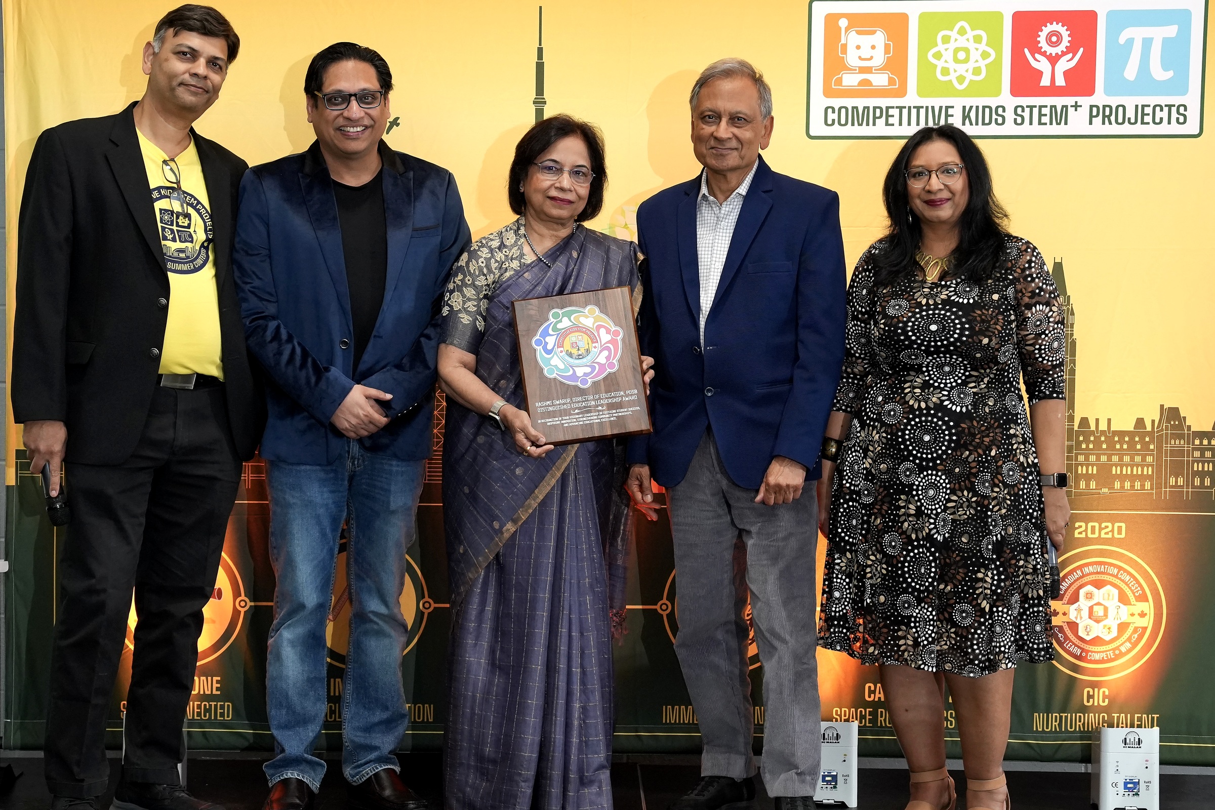 Ms. Rashmi Swarup with the CKSTEM organizing team after the Award presentation.